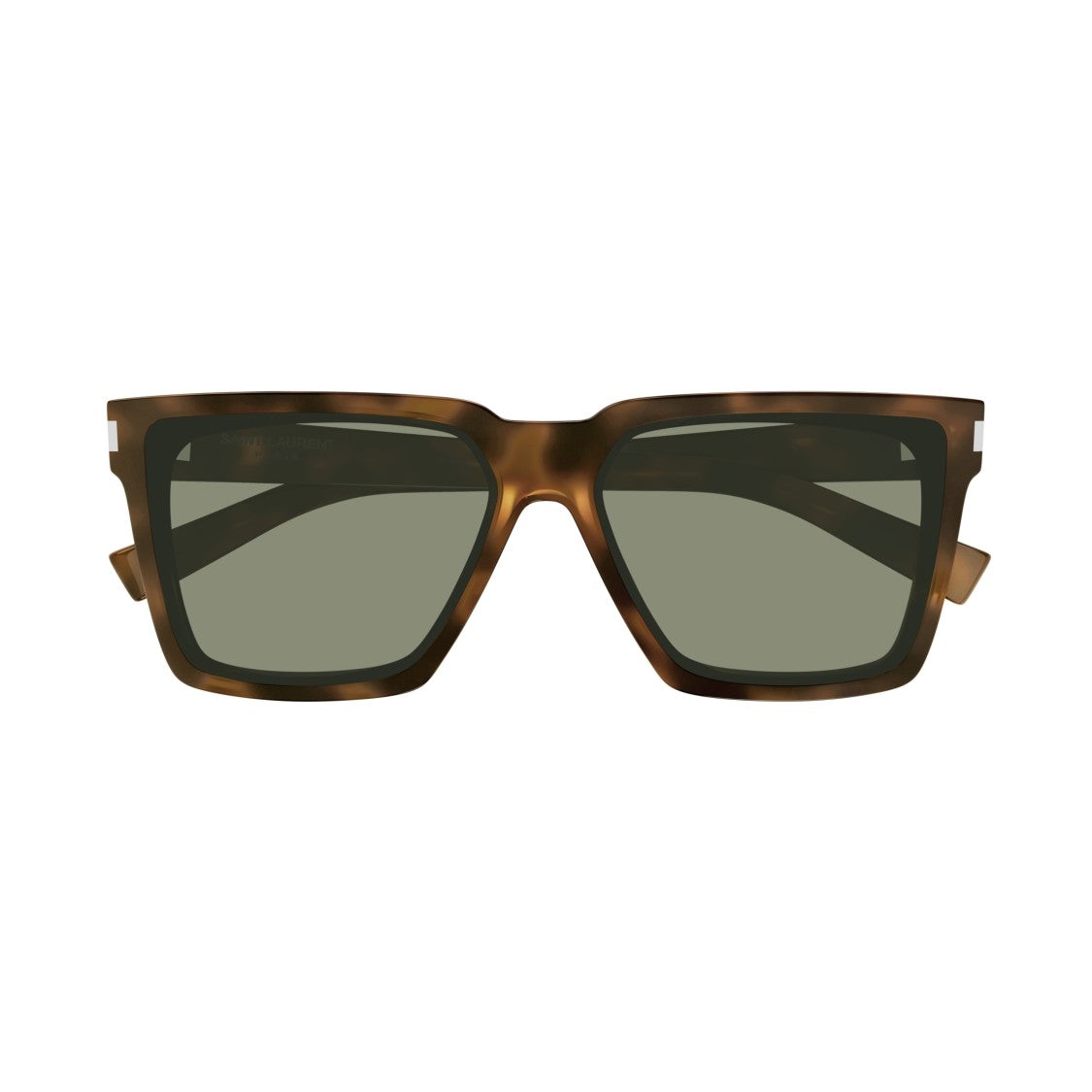 Saint Laurent Sl 610 Oversized Tortoiseshell Square Frame Sunglasses