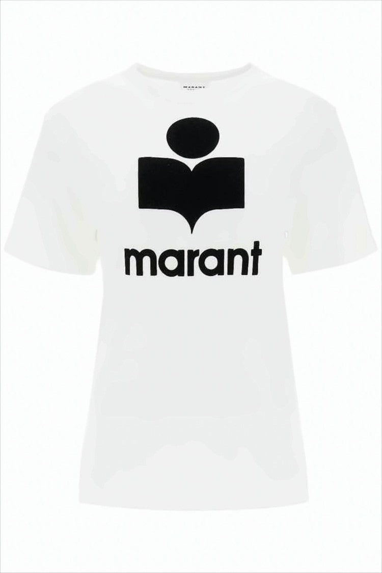 Isabel Marant Short-Sleeved Crew Neck T-Shirt With Graphic Logo