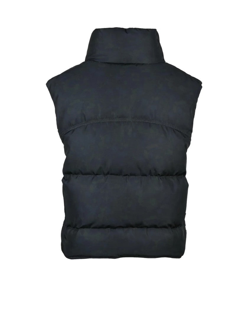 Bacon Black-Green Polyester Orange Fant Down Vest