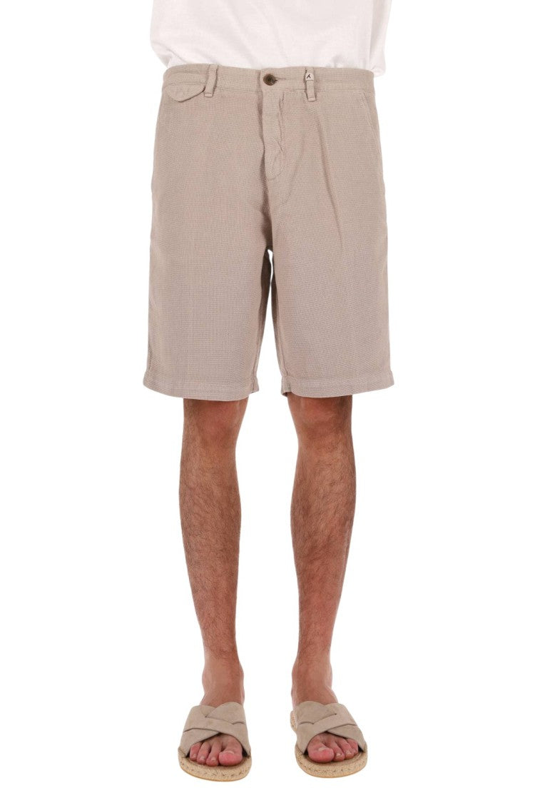 Myths Woven Cotton-Linen Denim Shorts