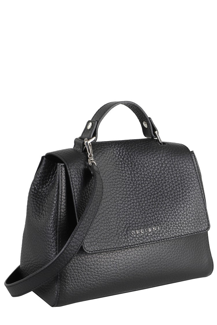 Orciani Textured Leather Small Handbag