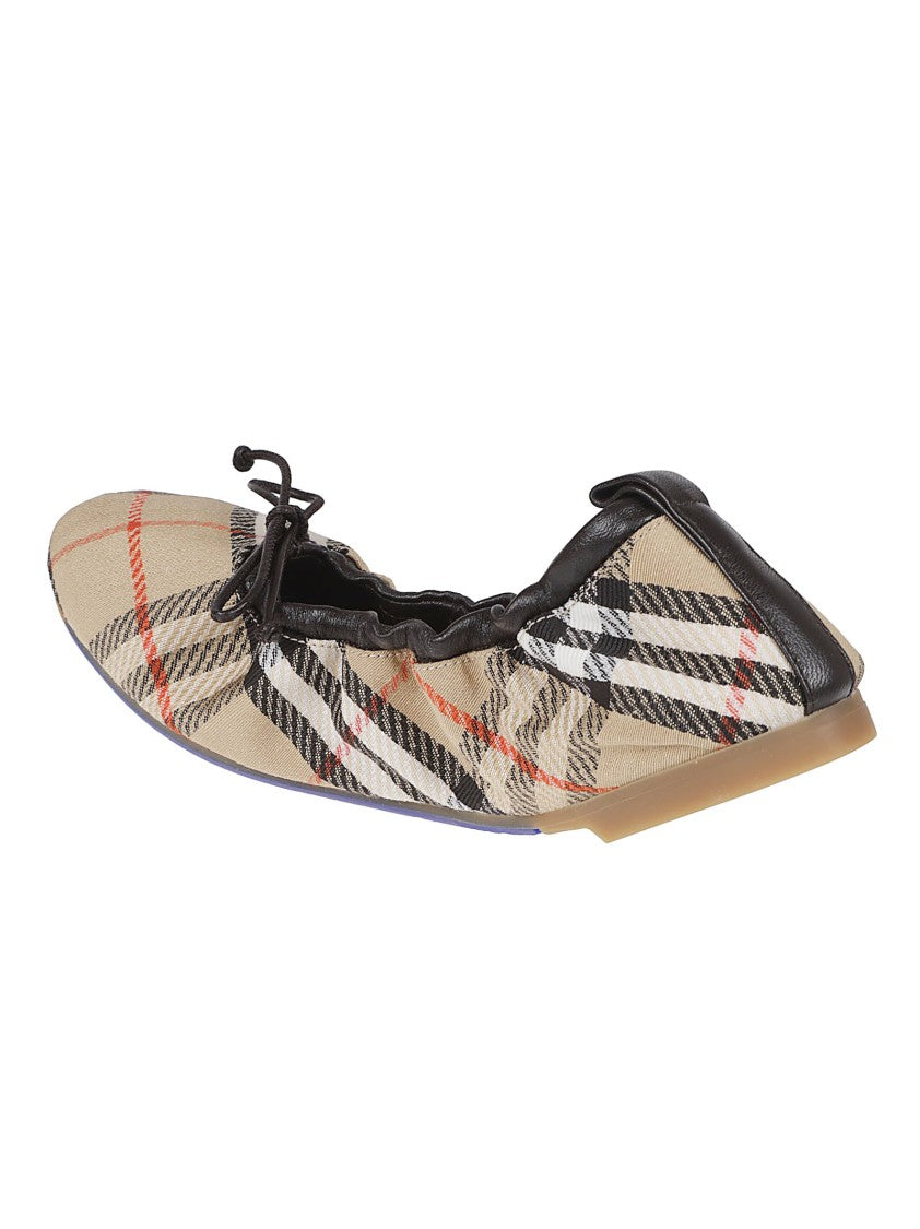 Burberry Checkered Patterned Flat Shoes