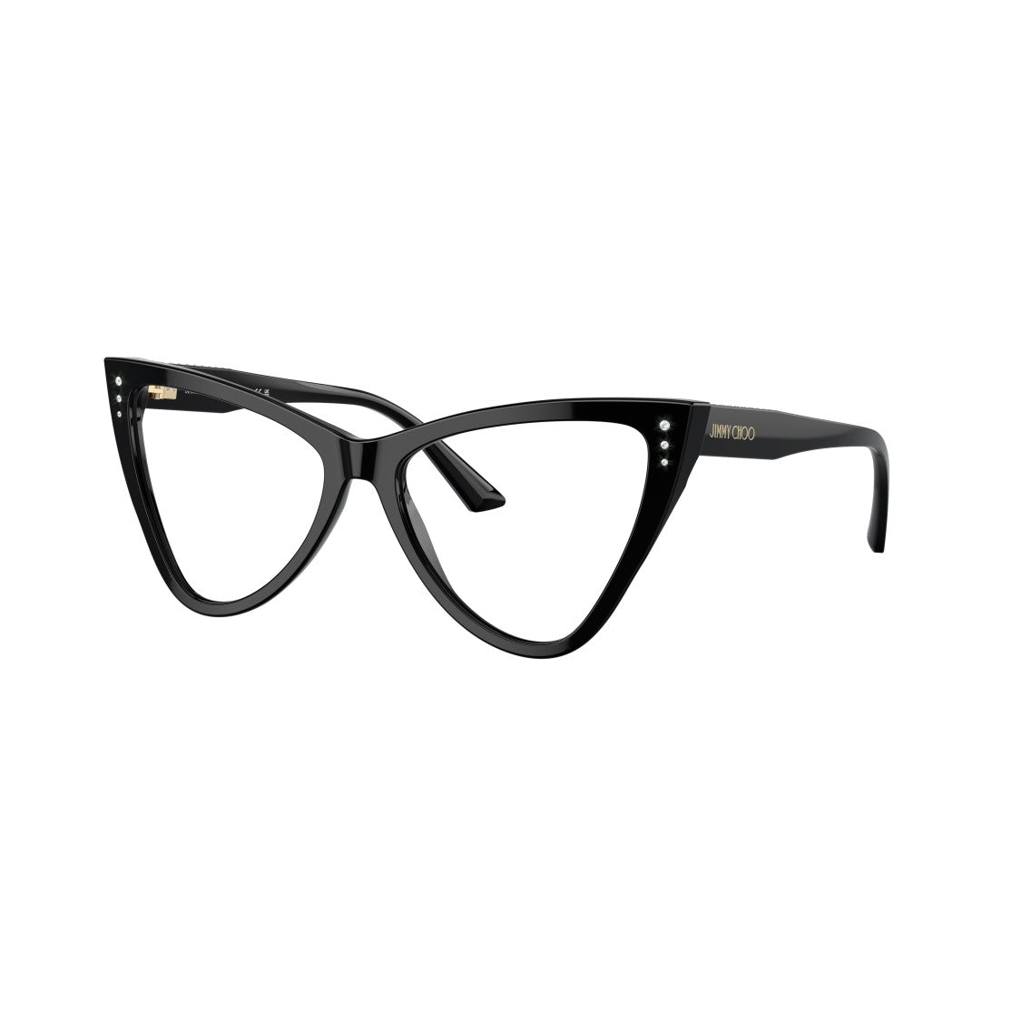 Jimmy Choo 0Jc3004b Glossy Black Cat-Eye Eyeglasses