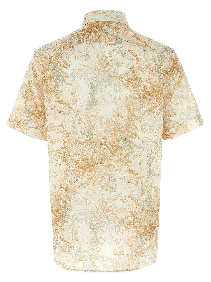 Etro Intricate Floral Print Cotton Shirt