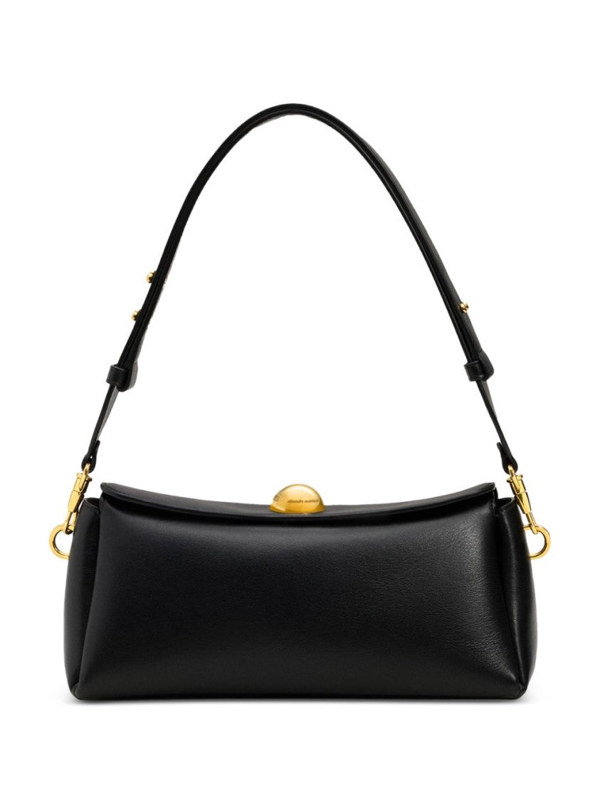 Ami Paris Sleek Elongated Bag With Structured Silhouette
