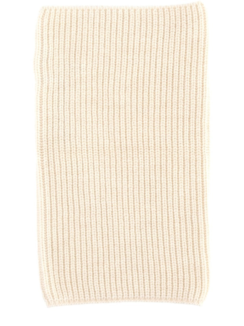 Lemaire Neutrals Knitted Ribbed Snood Scarf