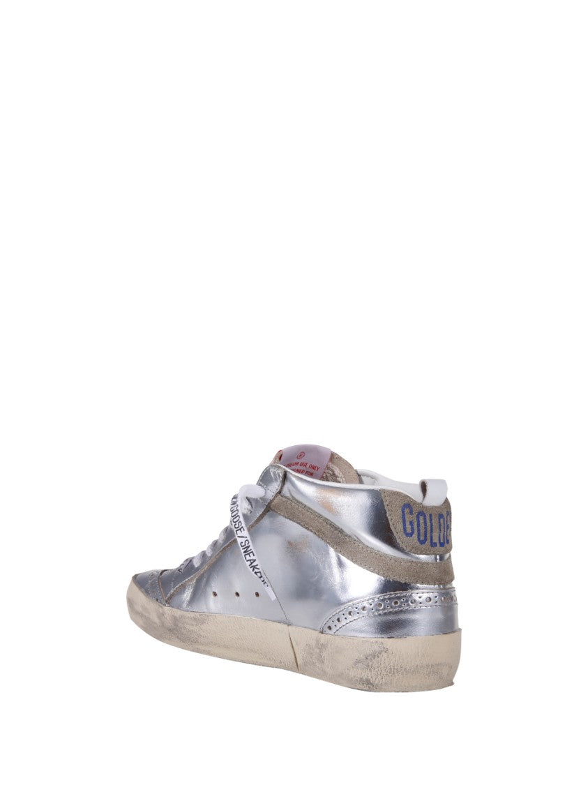 Golden Goose Mid Star Laminated Sneakers