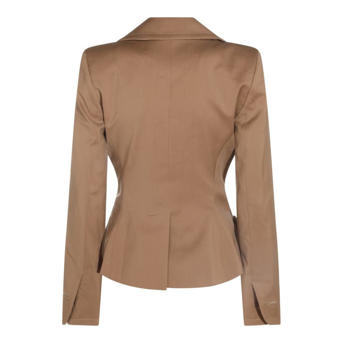 Vivienne Westwood Camel Drunken Double-Breasted Virgin Wool Blazer