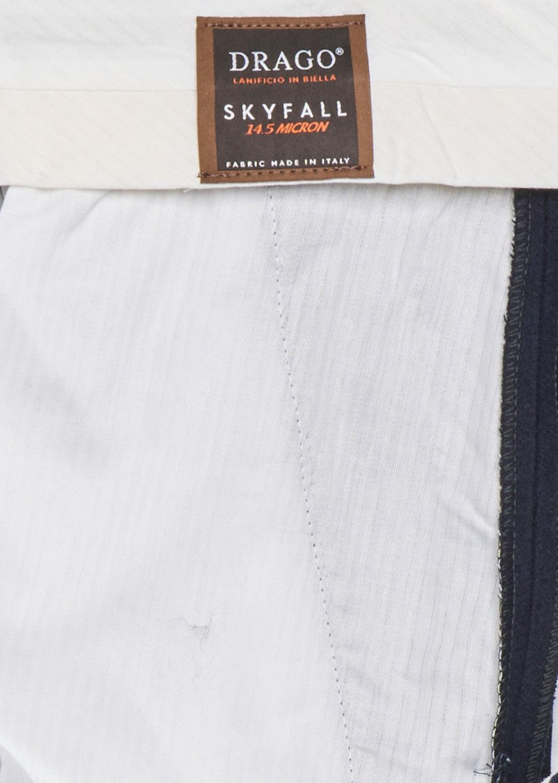 Franzese Collection Tailored Trousers With Double Waistband In Wool