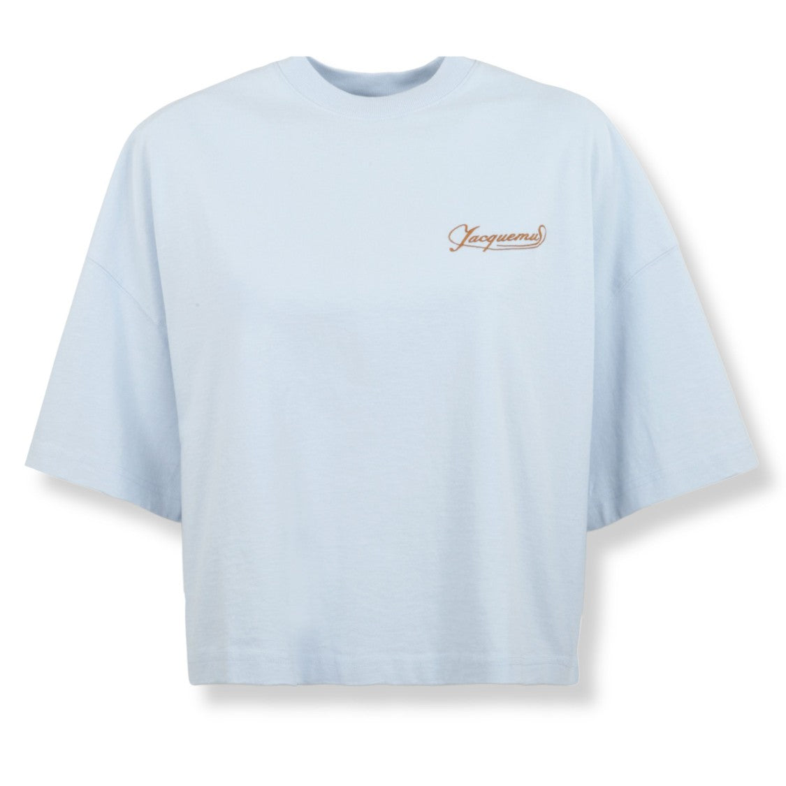 Jacquemus Cropped Logo Embroidered T-Shirt