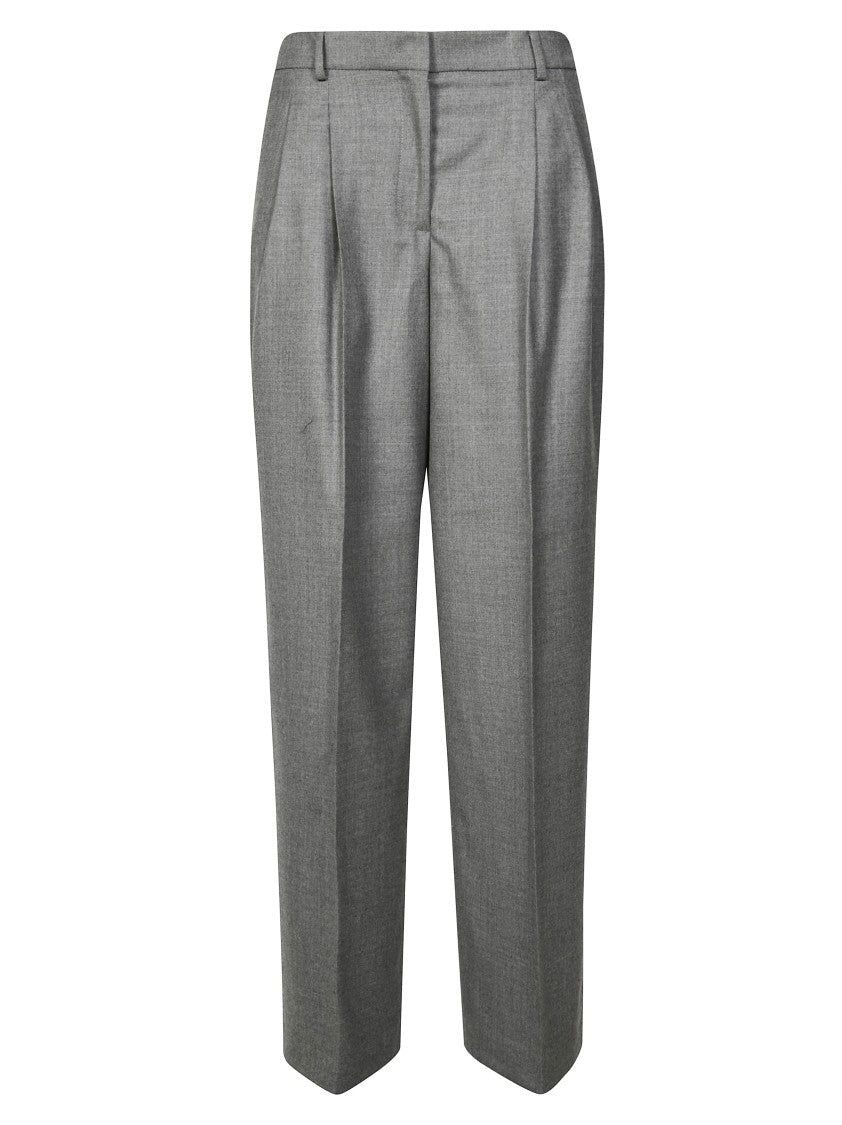 Incotex Palazzo Pants With Front Pinched Pleats