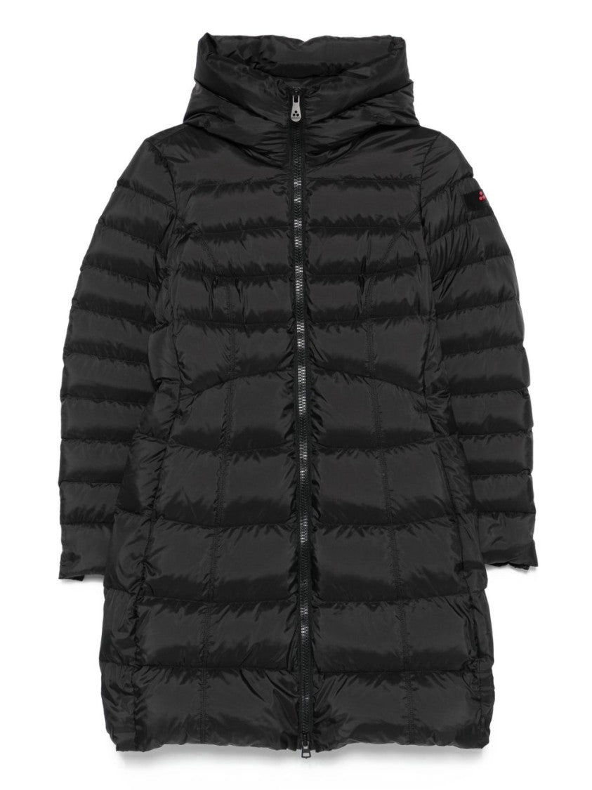 Peuterey Quilted Black Parka With High Collar