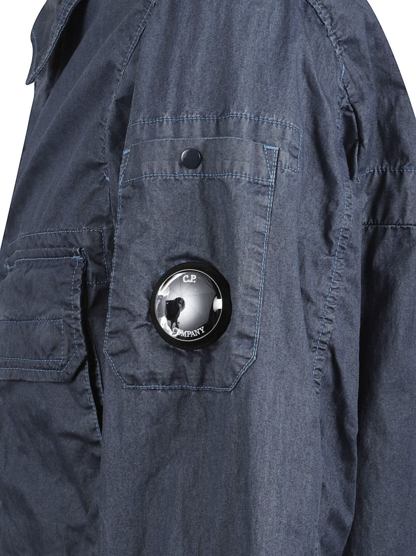 C.P. Company Structured Blue Jacket With Concealed Closure