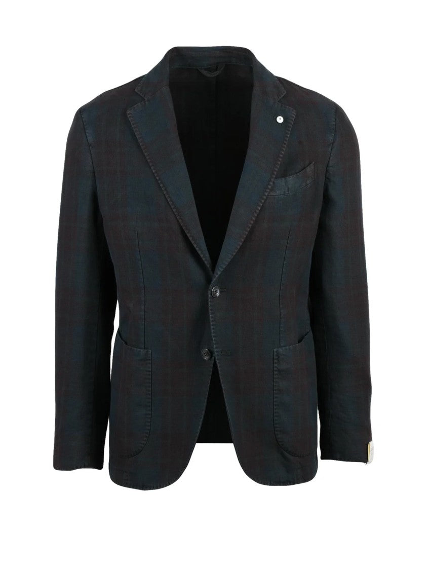 L.B.M. 1911 Grey Rounded Unlined Cotton Jacket