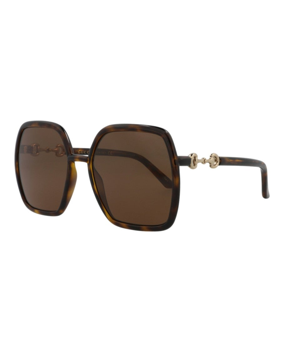 Gucci Square-Frame Injection Sunglasses
