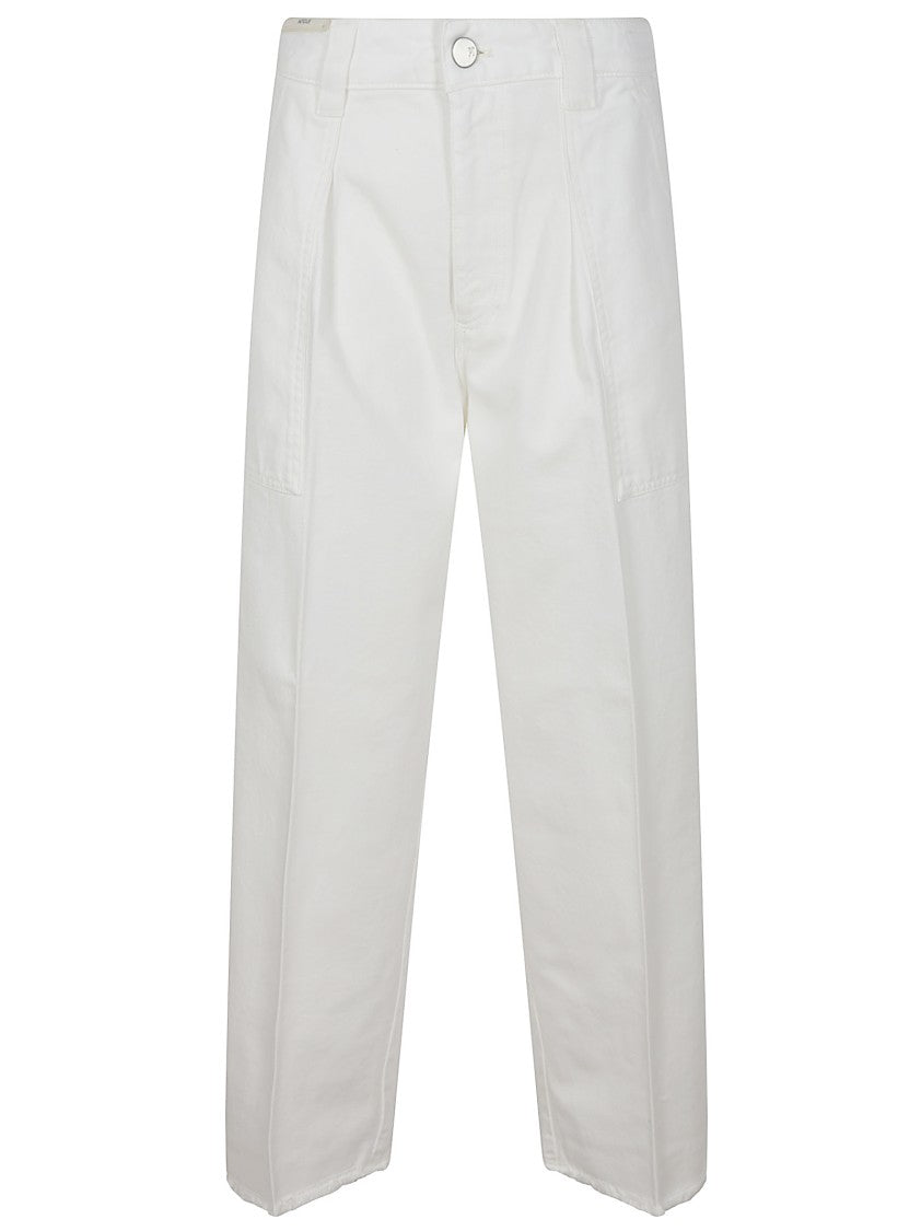 Pt Torino White High-Quality Mia Denim Trousers