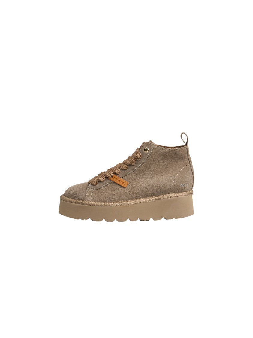 Panchic Walnut Brown Suede Eva Sole Sneakers