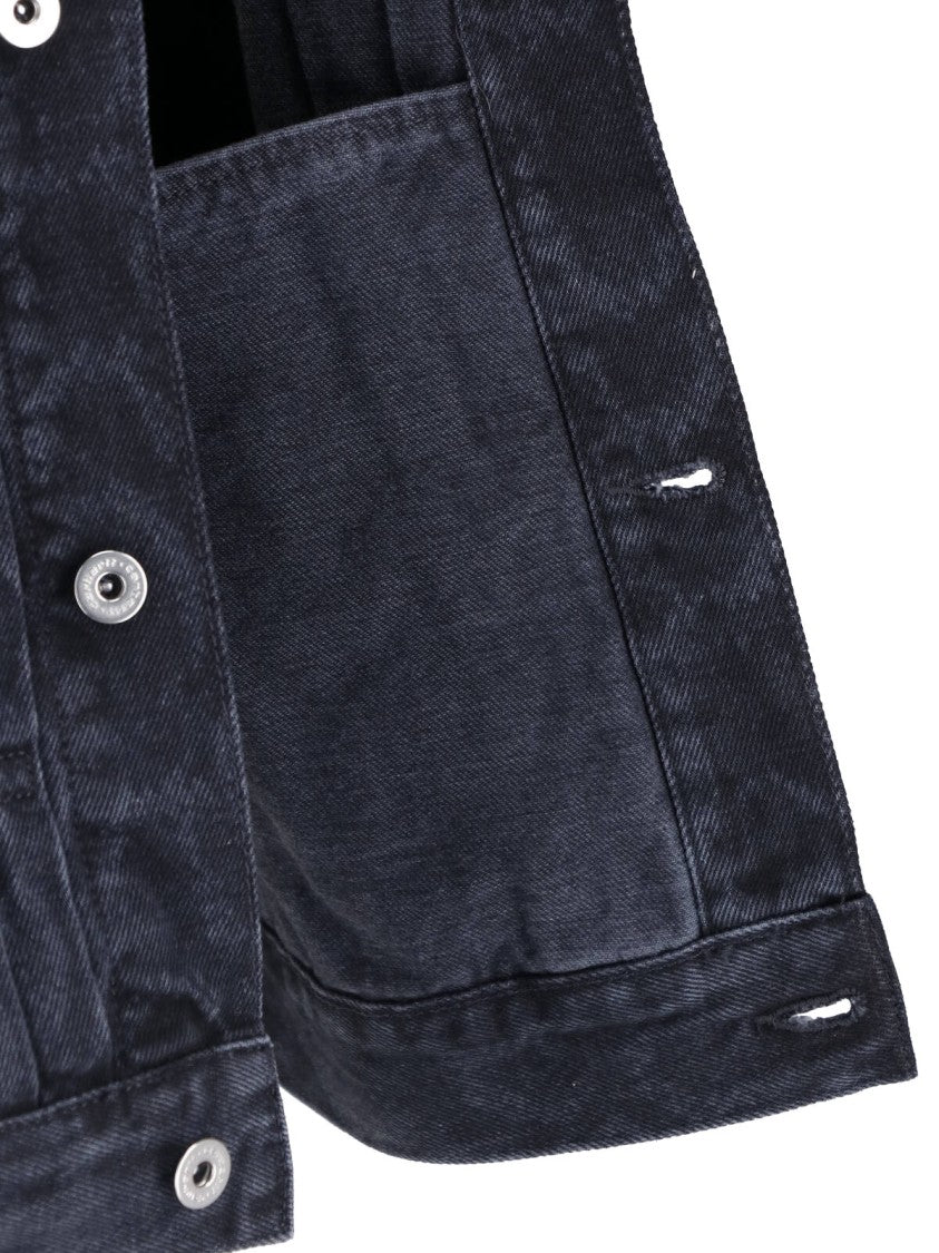 Carhartt Wip Black Belmar Snake Camo Denim Jacket