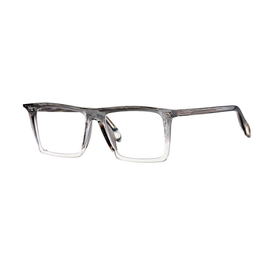Theo Alba 001 Panty+Transparent Transparent Gradient Acetate Eyeglasses With Rectangular Lenses