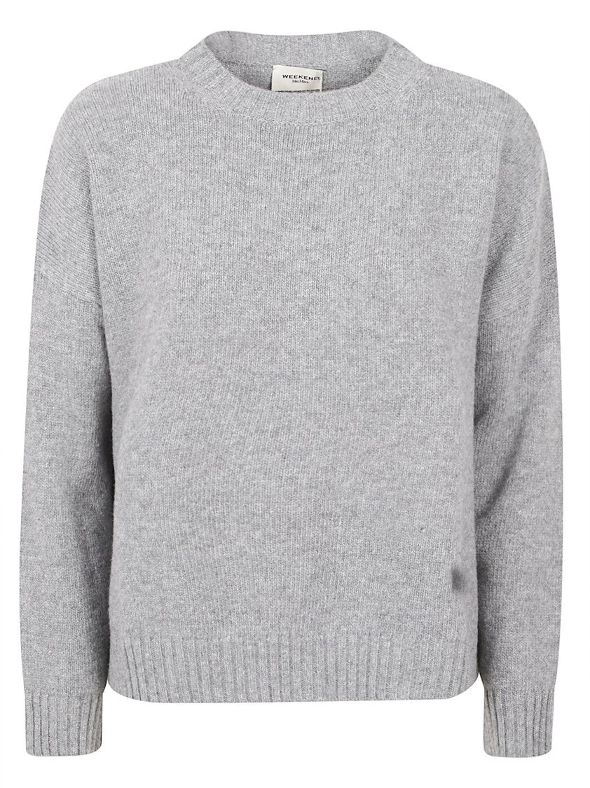 Max Mara Relaxed Fit Knitted Sweater With Classic Crew Neckline