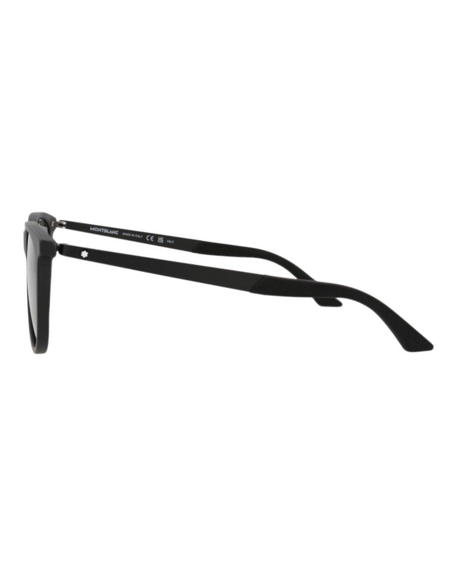 Montblanc Square-Frame Sunglasses In Recycled Acetate With Metal Temples