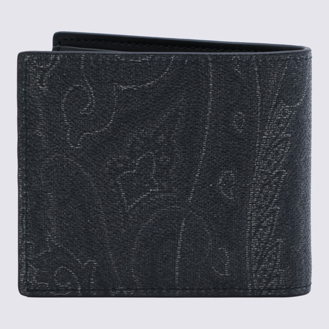 Etro Textured Bifold Wallet With Paisley Embossing