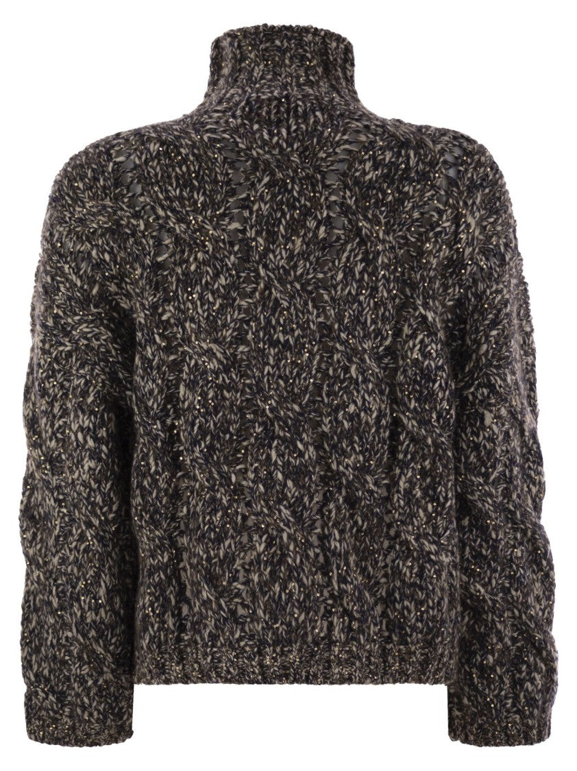 Brunello Cucinelli Soft Wool, Cashmere And Mohair Turtleneck Sweater