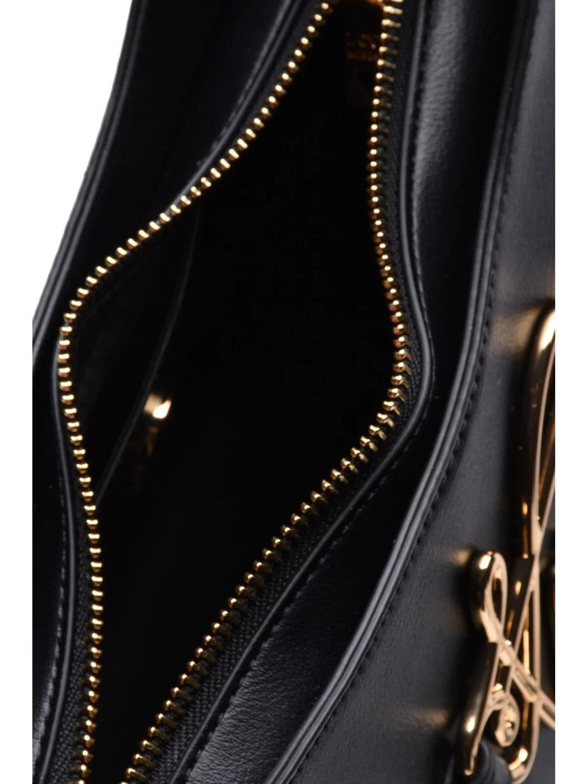 Love Moschino Rectangular Shoulder Bag With Gold Script Detail