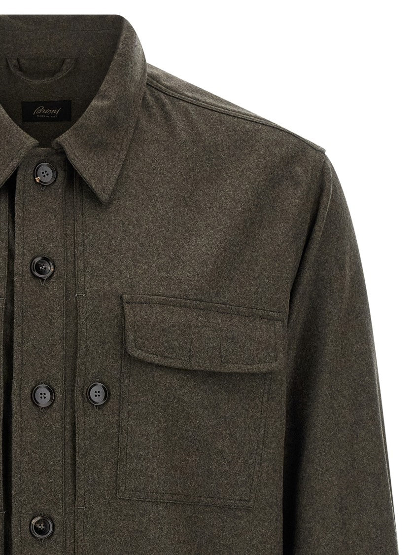 Brioni Wool Cloth Overshirt