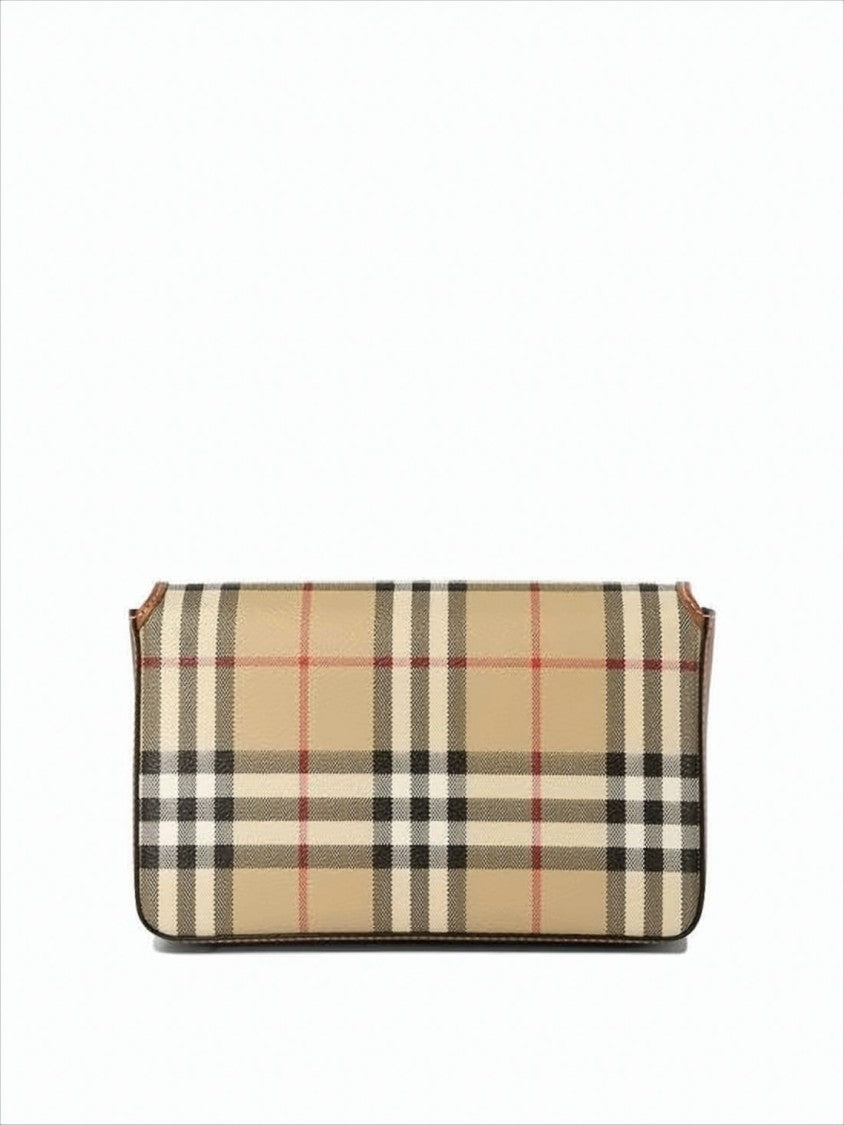 Burberry Rectangular Beige Check Crossbody Bag