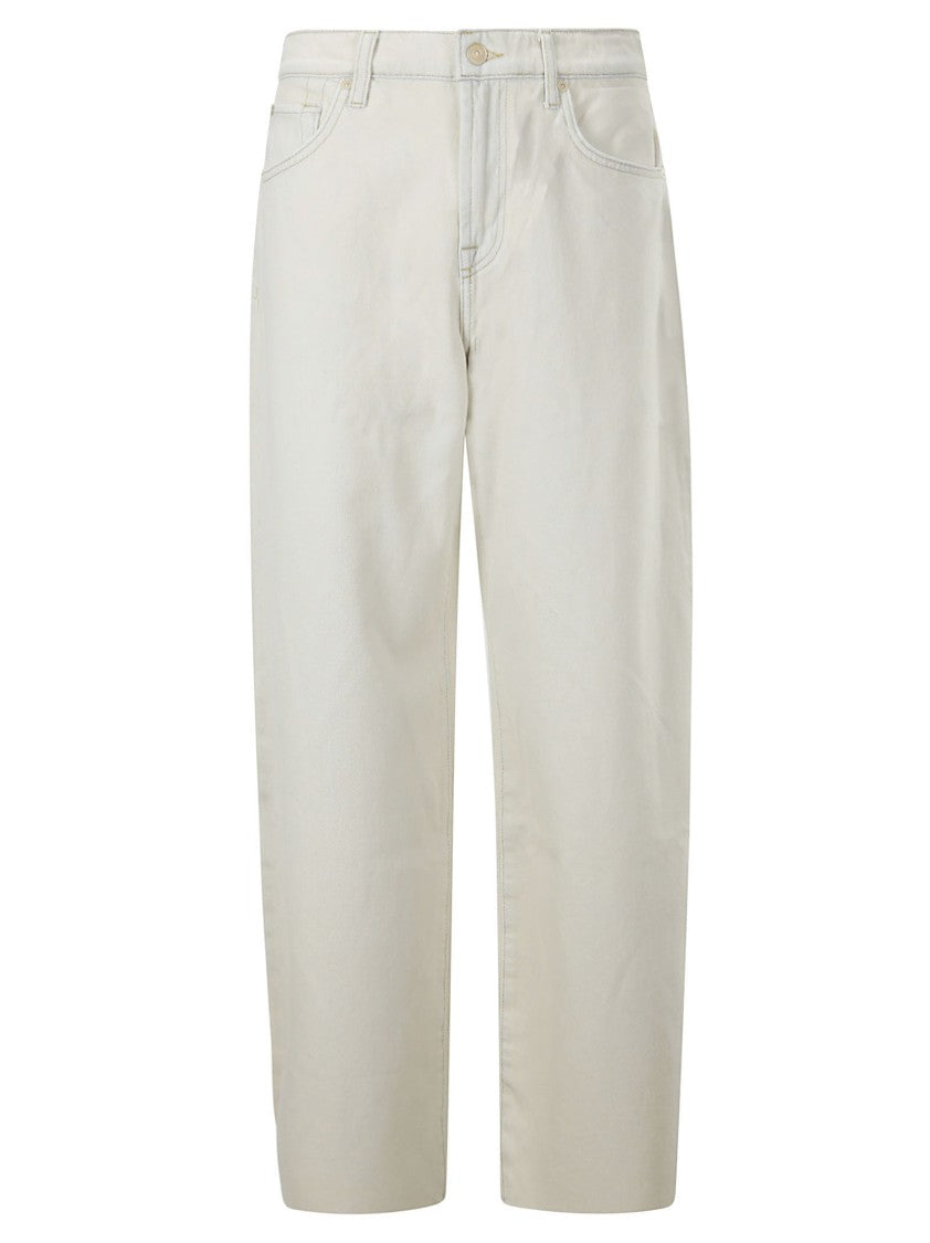 7 For All Mankind Beige Denim Trousers
