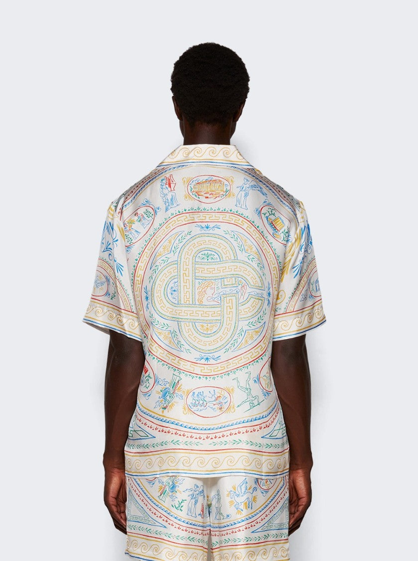 Casablanca Short Sleeve Cuban Collar Shirt Crayon Vase