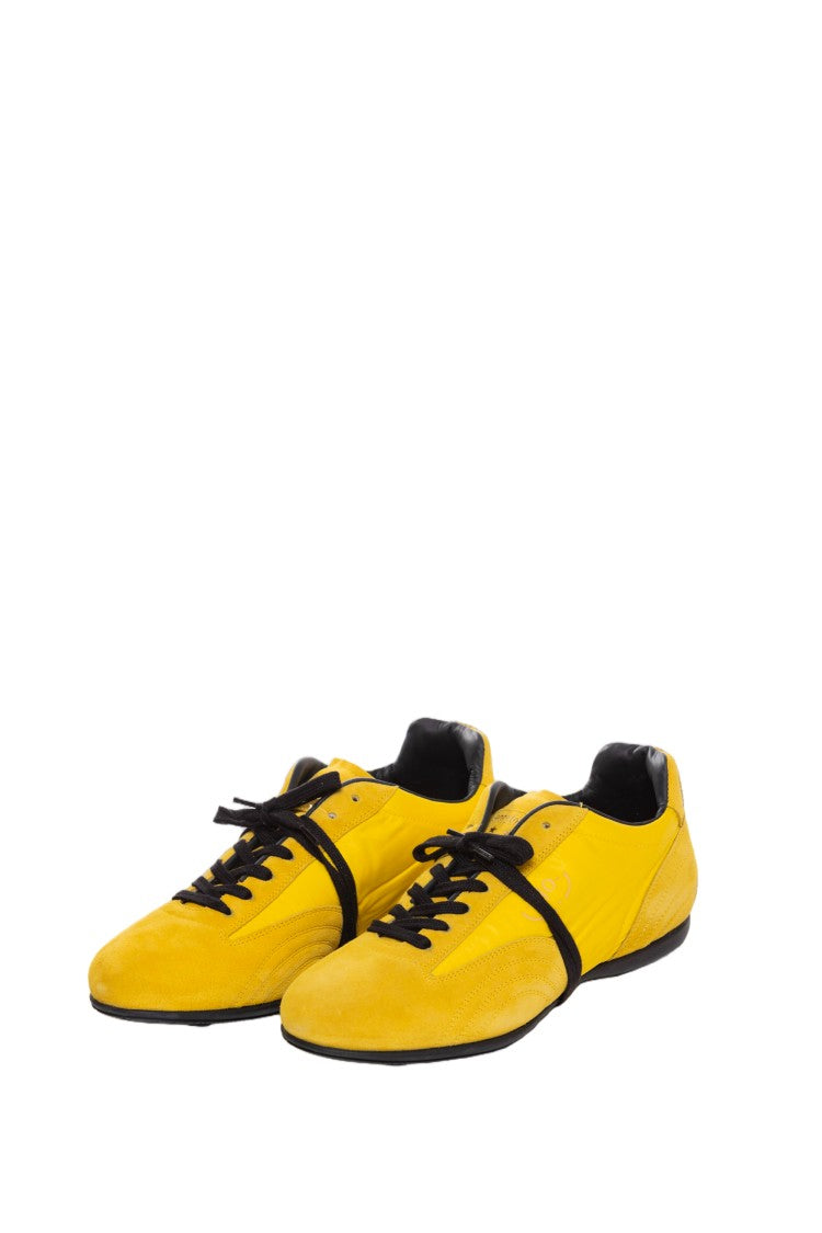 Pantofola D'oro Blue Suede Nylon Vibram Sole Sneakers