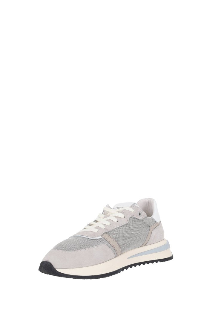 Philippe Model Grey Tropez 2.1 Mesh Suede Sneakers
