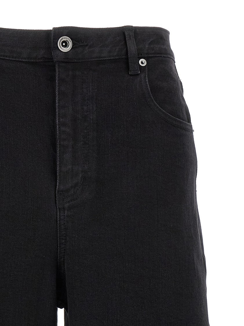 Self-Portrait Black Barrel Leg' Jeans
