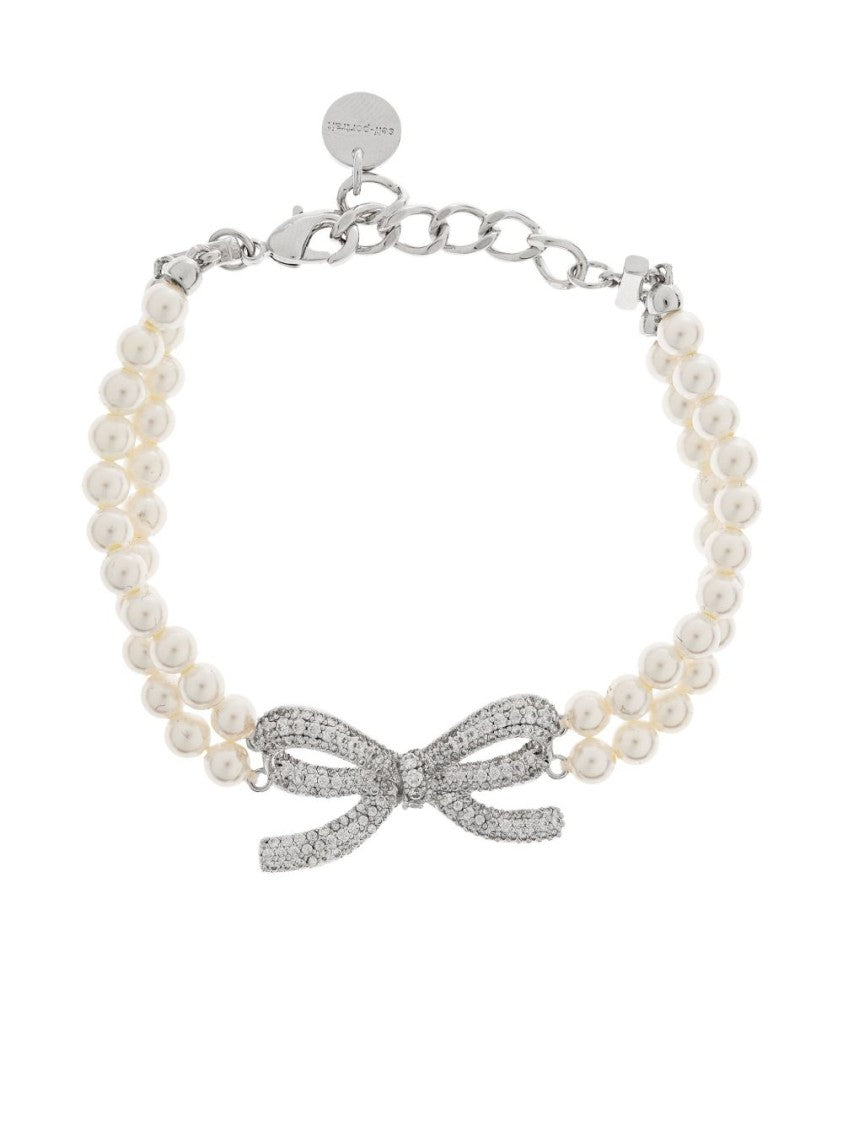 Self-Portrait Double Strand Pearl Bracelet