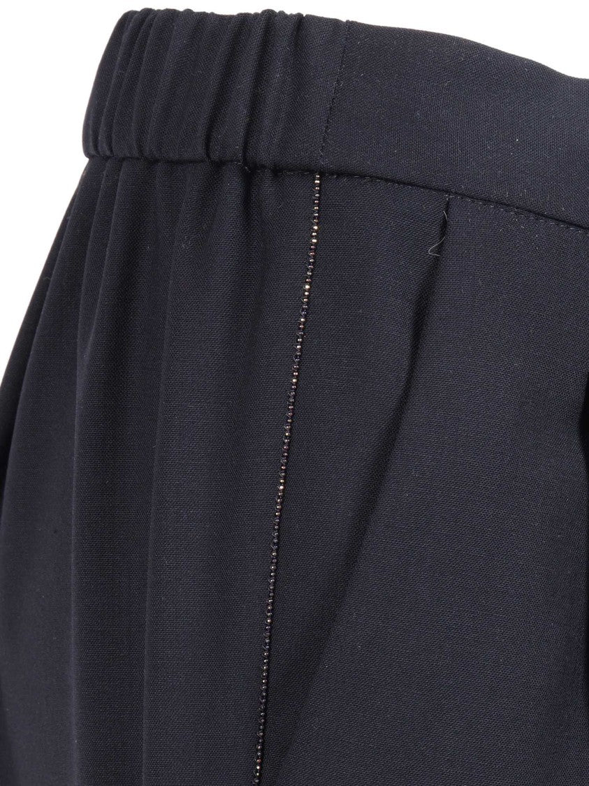 Fabiana Filippi Blue Notte Frescolana Jogging Sweatpants