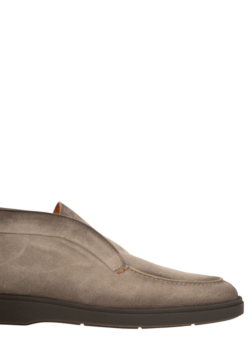 Santoni Suede Leather Desert Boot
