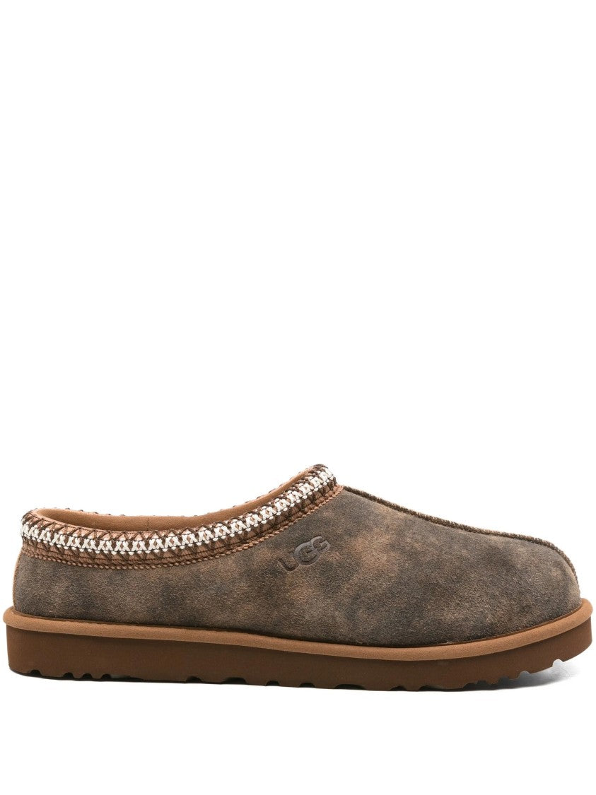 Ugg Brown M Tasman Baxter Suede-Like Slippers