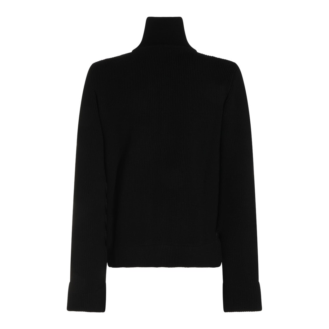 Maison Margiela Ribbed Knit Sweater With High Collar