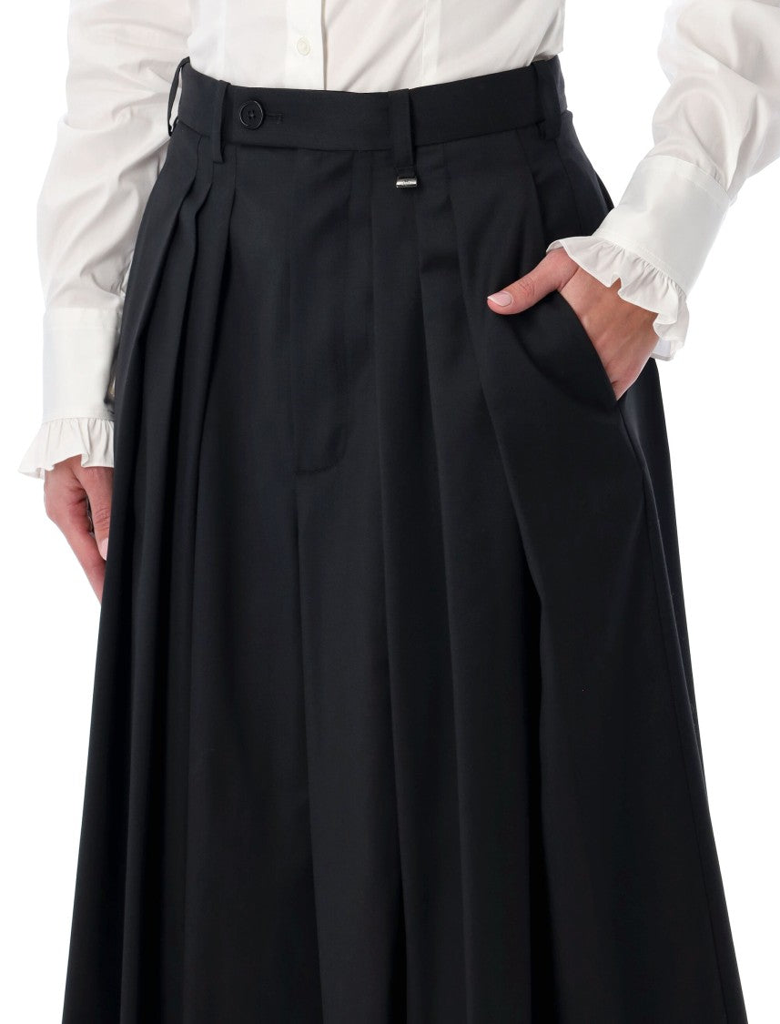 Vivienne Westwood Black Wool Culotte Pants