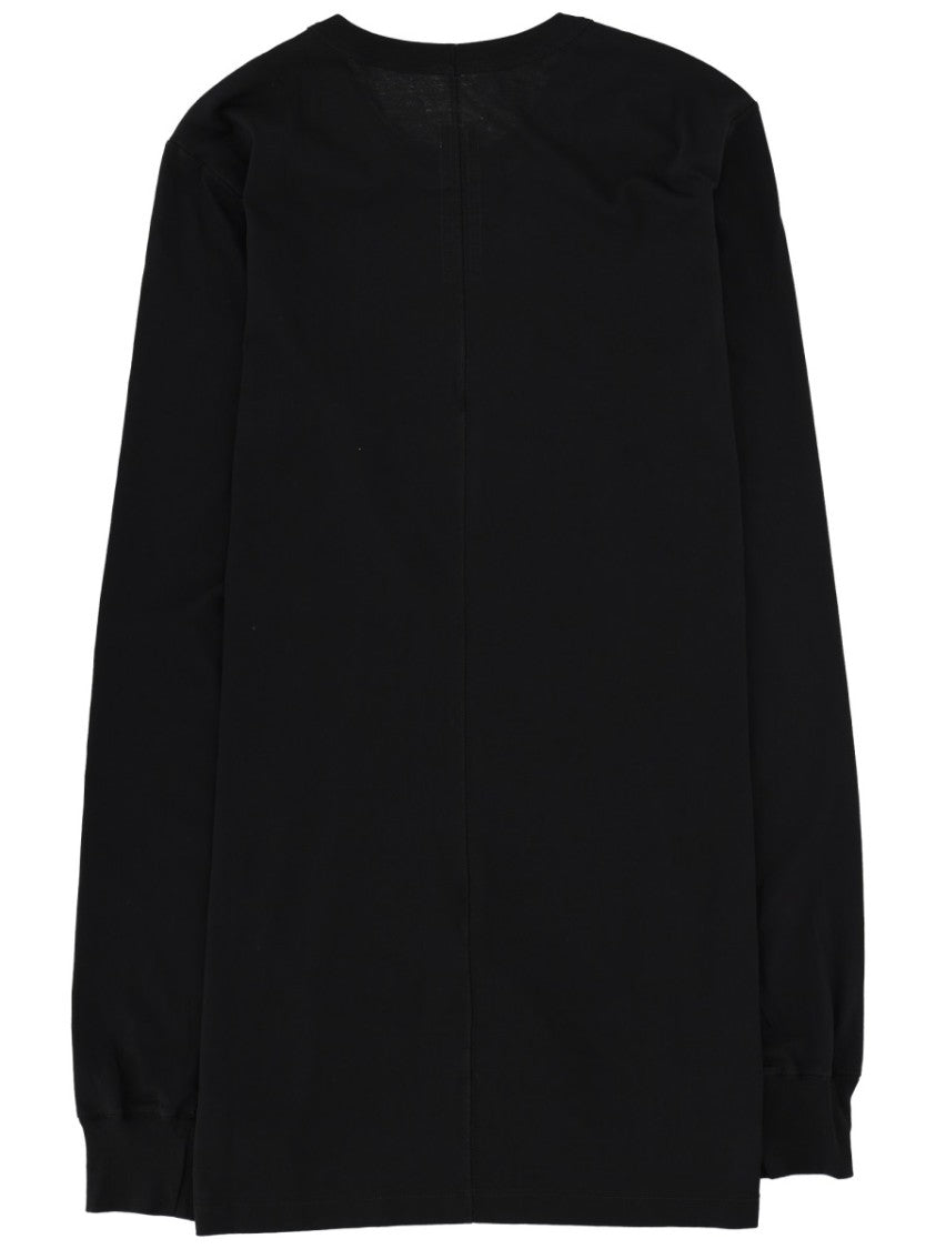 Rick Owens Level Ls Cotton Seam Detail T-Shirt