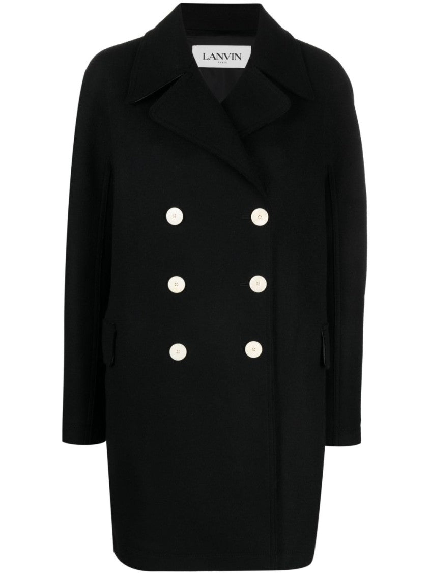 Lanvin Double-Breasted Virgin Wool Coat