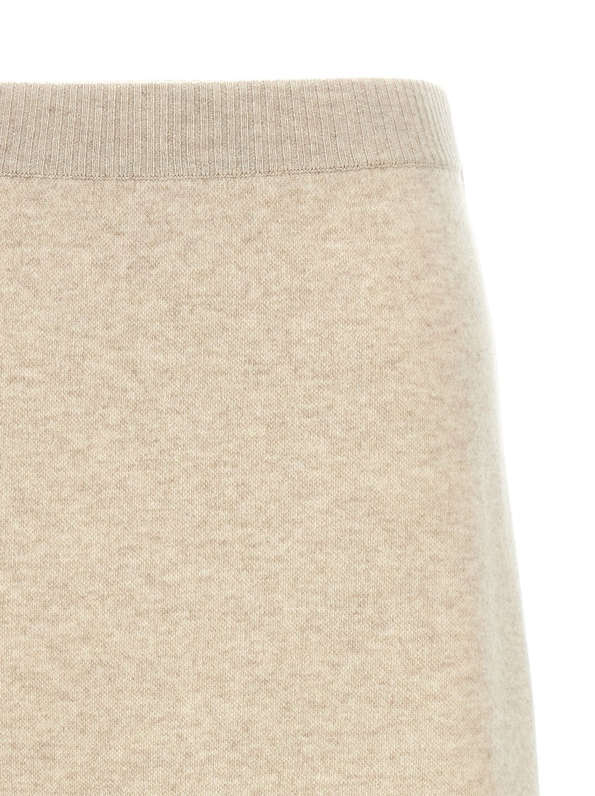 Brunello Cucinelli Stretch Cashmere Midi Skirt