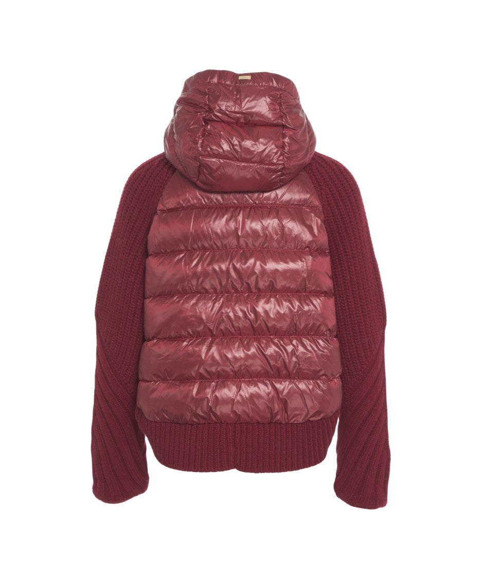 Herno Knit Cardigan With Padded Front