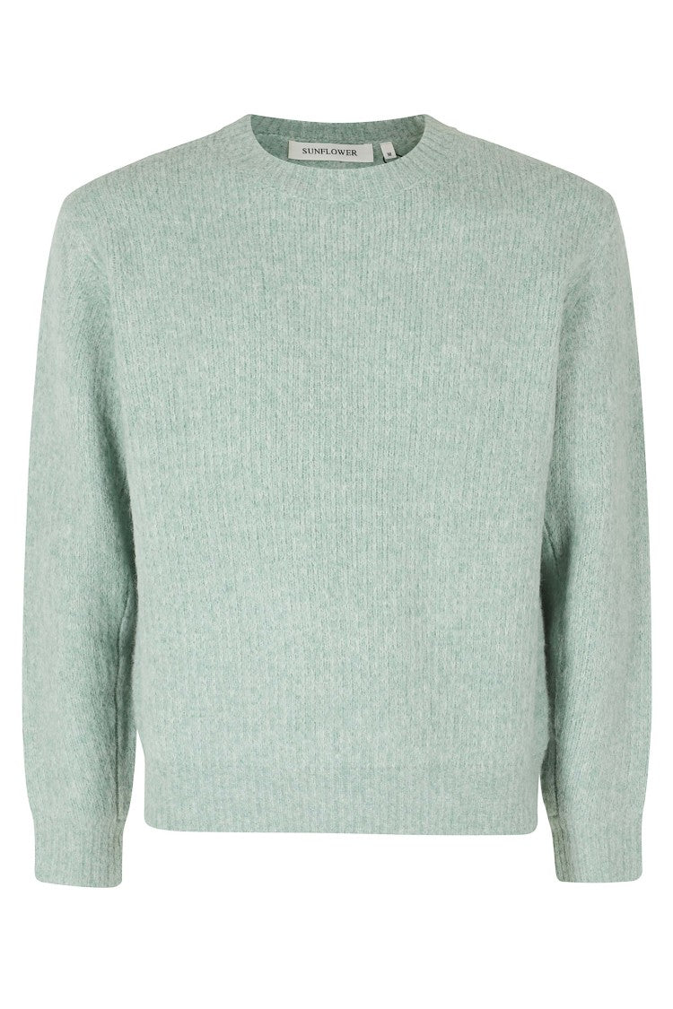 Sunflower Round Neck Pullover Sweater In Rough Rib Knit