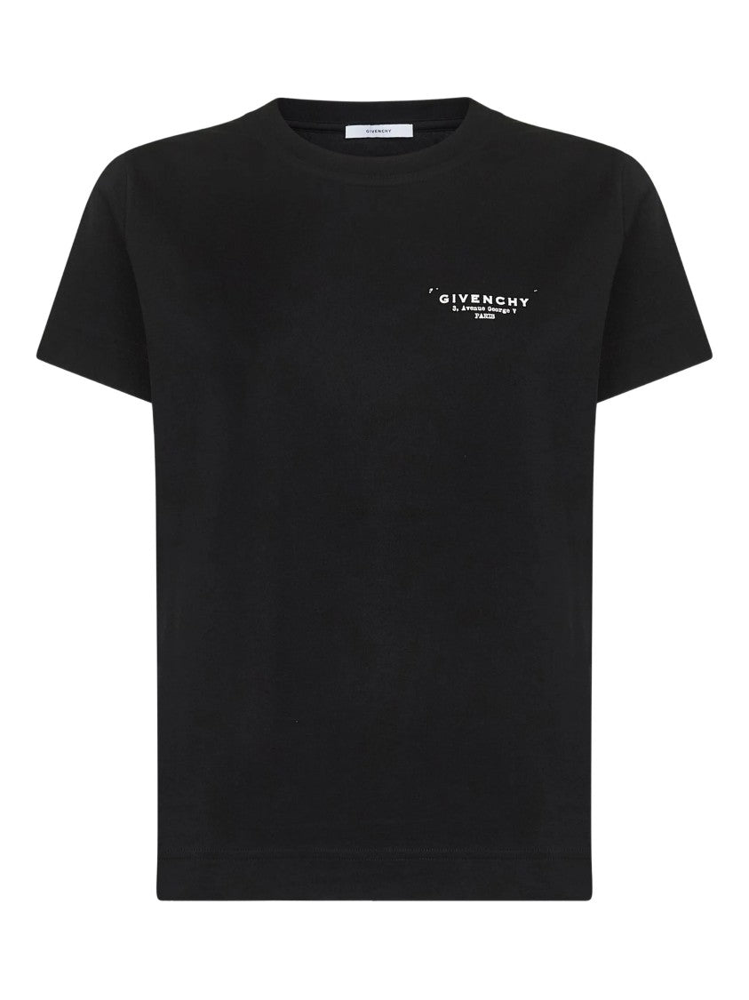 Givenchy Regular Boxy White Cotton Stamp T-Shirt