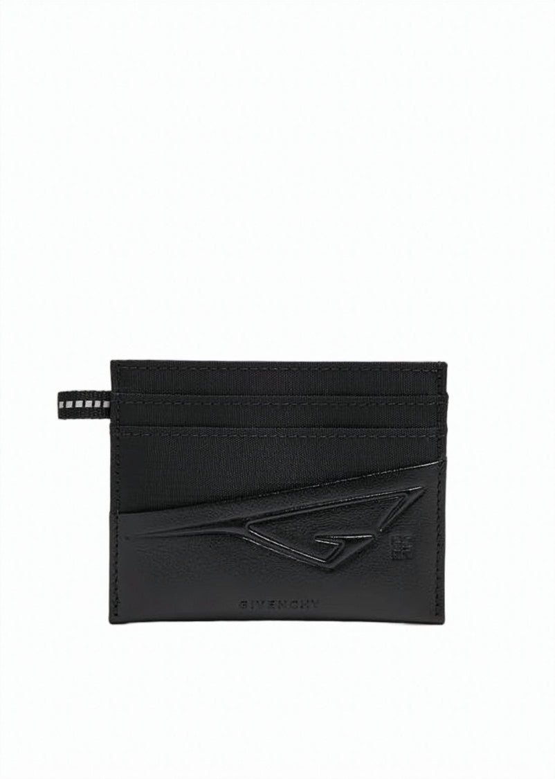 Givenchy Black Card Wallet With Embossed Logo