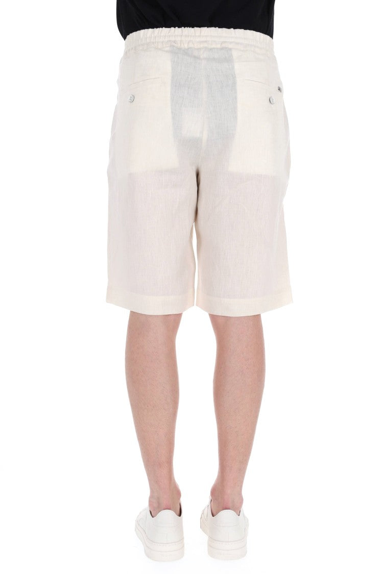 Herno Pure Linen Jogger Bermuda