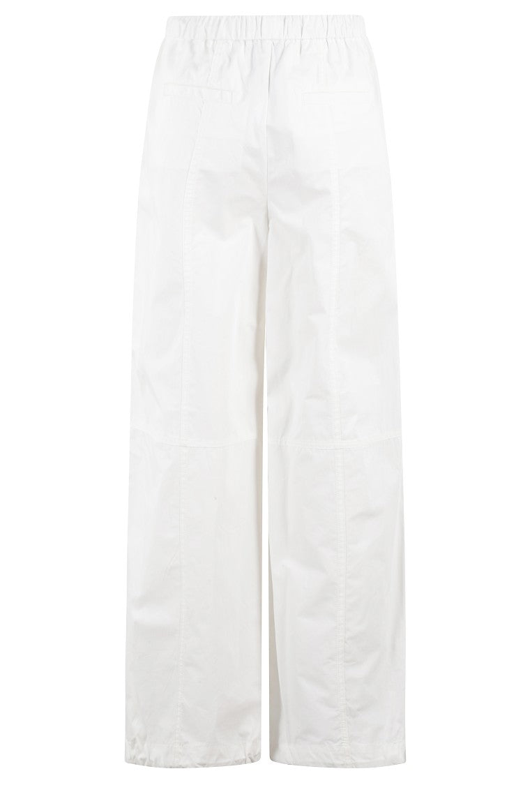 Isabelle Blanche White Pants With Adjustable Drawstring
